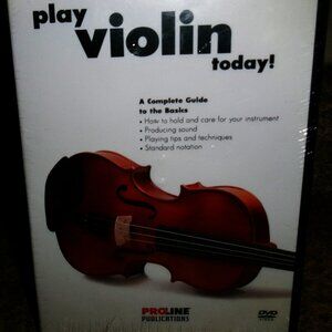 play violin today sealed instructional dvd - kids adults educational music pop